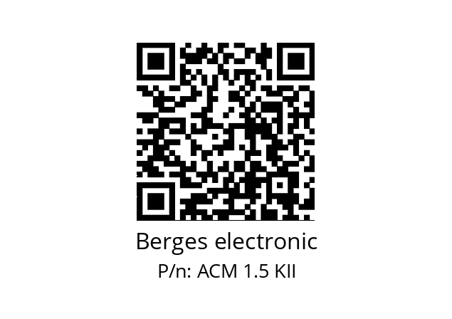   Berges electronic ACM 1.5 KII