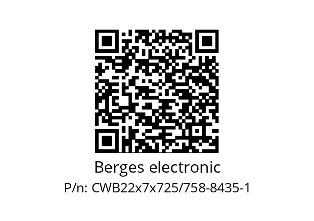   Berges electronic CWB22x7x725/758-8435-1