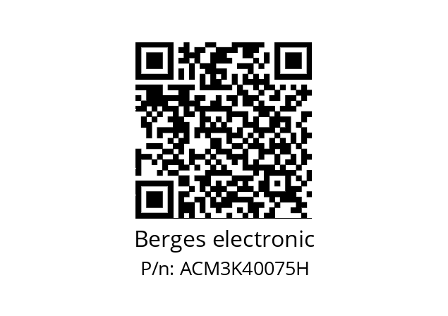   Berges electronic ACM3K40075H