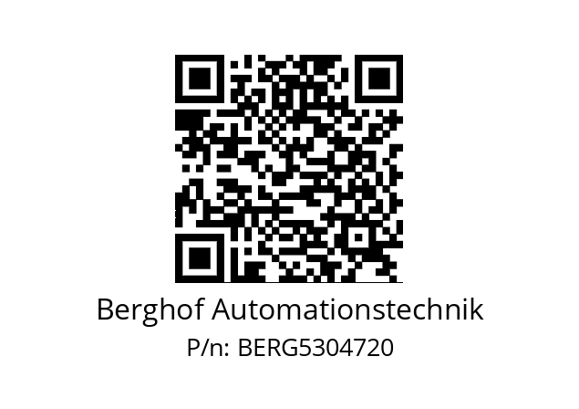   Berghof Automationstechnik BERG5304720