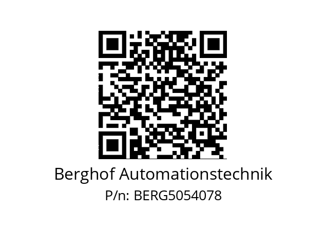   Berghof Automationstechnik BERG5054078