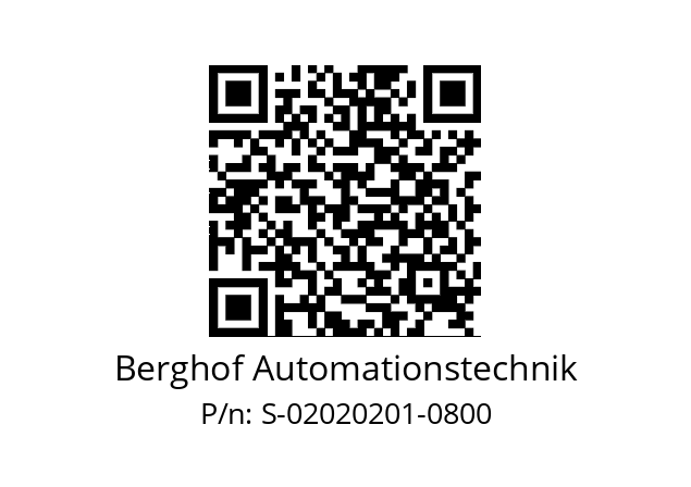   Berghof Automationstechnik S-02020201-0800