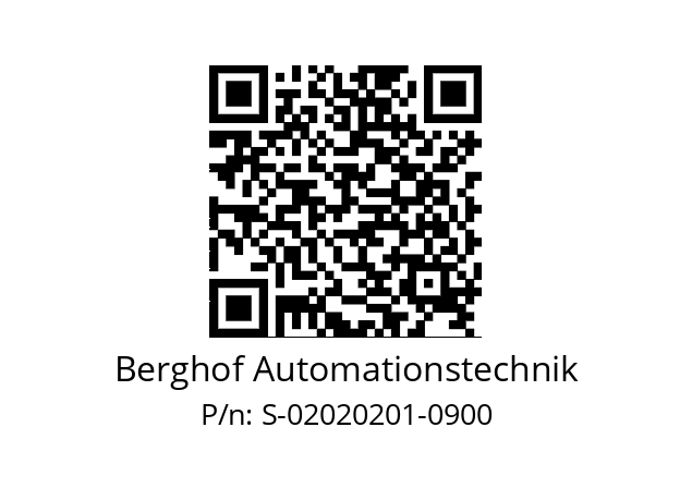   Berghof Automationstechnik S-02020201-0900