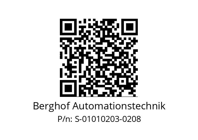   Berghof Automationstechnik S-01010203-0208