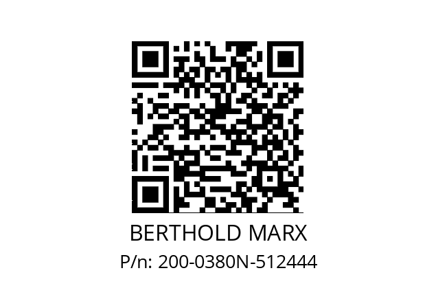   BERTHOLD MARX 200-0380N-512444