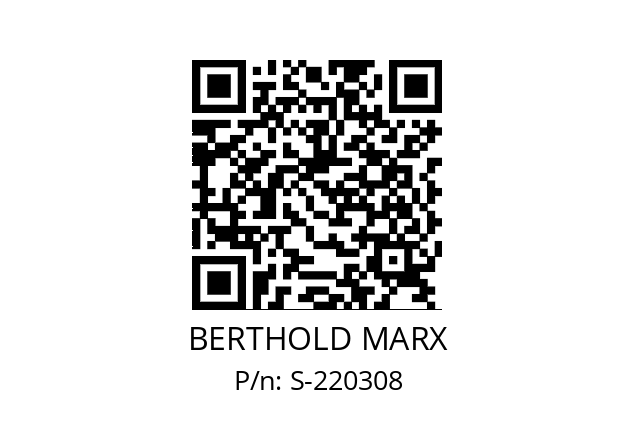   BERTHOLD MARX S-220308