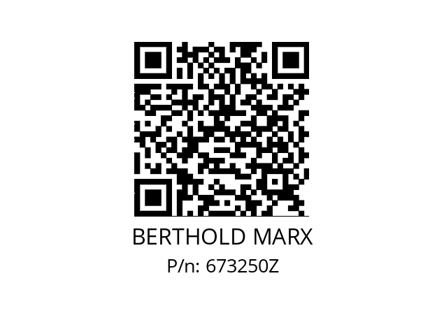   BERTHOLD MARX 673250Z