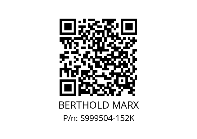   BERTHOLD MARX S999504-152K