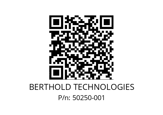   BERTHOLD TECHNOLOGIES 50250-001