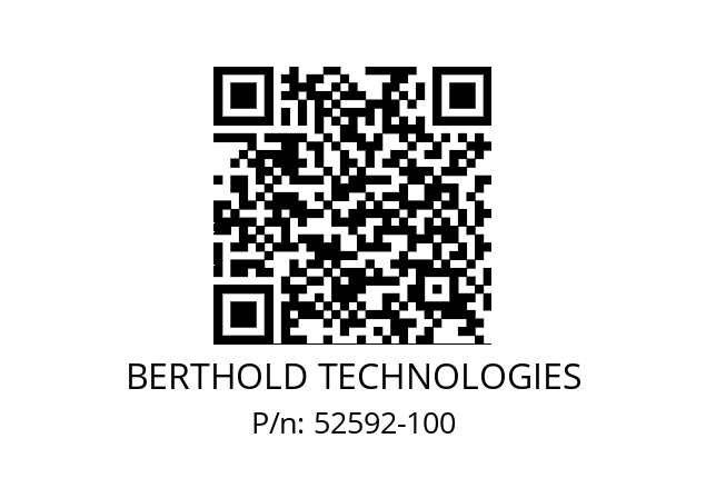   BERTHOLD TECHNOLOGIES 52592-100