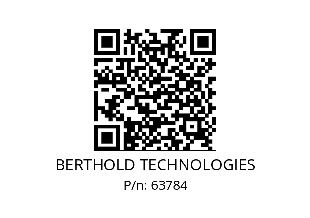   BERTHOLD TECHNOLOGIES 63784