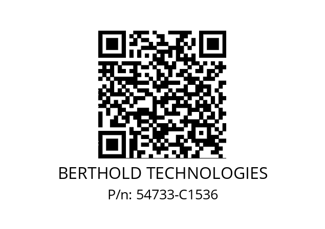   BERTHOLD TECHNOLOGIES 54733-C1536