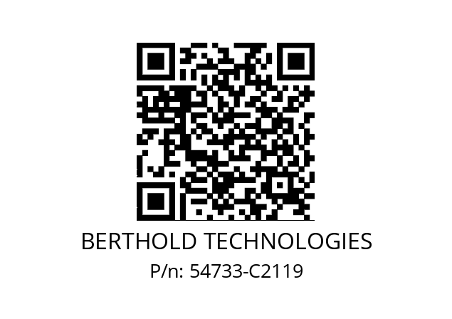   BERTHOLD TECHNOLOGIES 54733-C2119