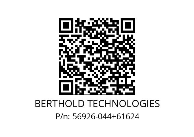   BERTHOLD TECHNOLOGIES 56926-044+61624