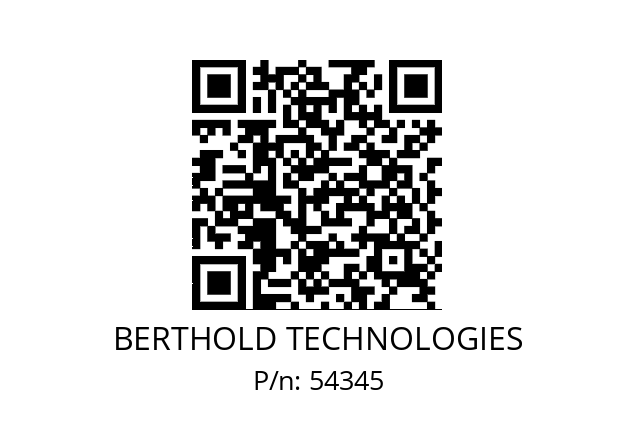   BERTHOLD TECHNOLOGIES 54345