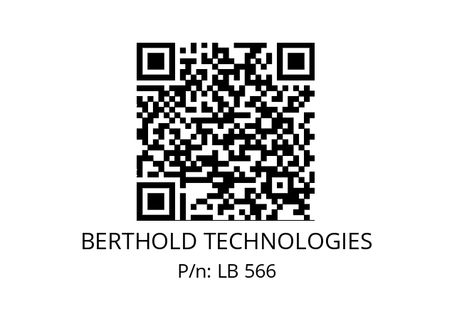   BERTHOLD TECHNOLOGIES LB 566