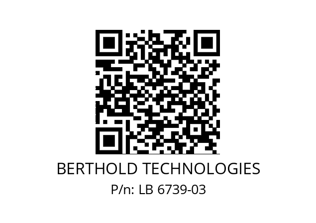   BERTHOLD TECHNOLOGIES LB 6739-03