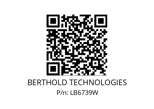   BERTHOLD TECHNOLOGIES LB6739W