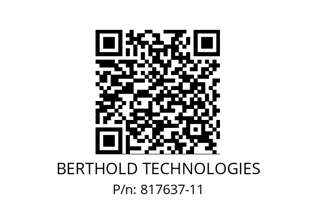   BERTHOLD TECHNOLOGIES 817637-11