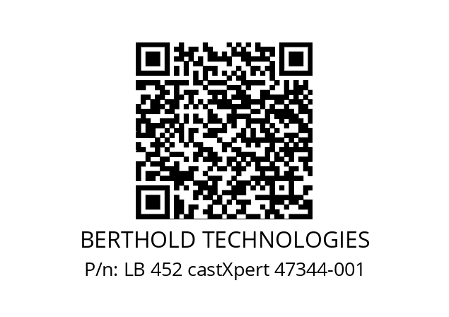   BERTHOLD TECHNOLOGIES LB 452 castXpert 47344-001