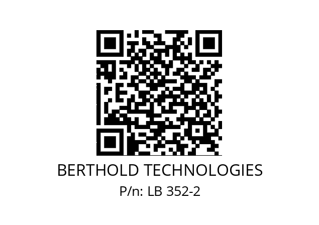   BERTHOLD TECHNOLOGIES LB 352-2