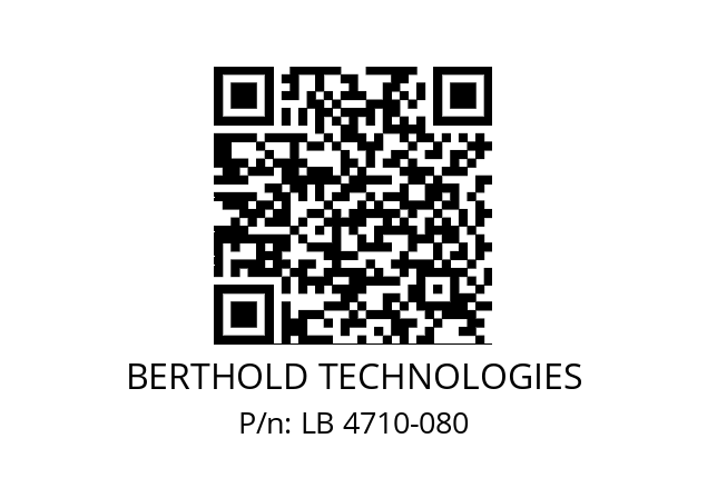   BERTHOLD TECHNOLOGIES LB 4710-080