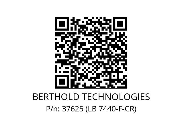   BERTHOLD TECHNOLOGIES 37625 (LB 7440-F-CR)