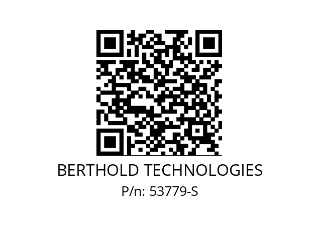   BERTHOLD TECHNOLOGIES 53779-S