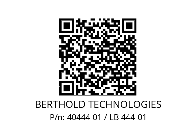   BERTHOLD TECHNOLOGIES 40444-01 / LB 444-01