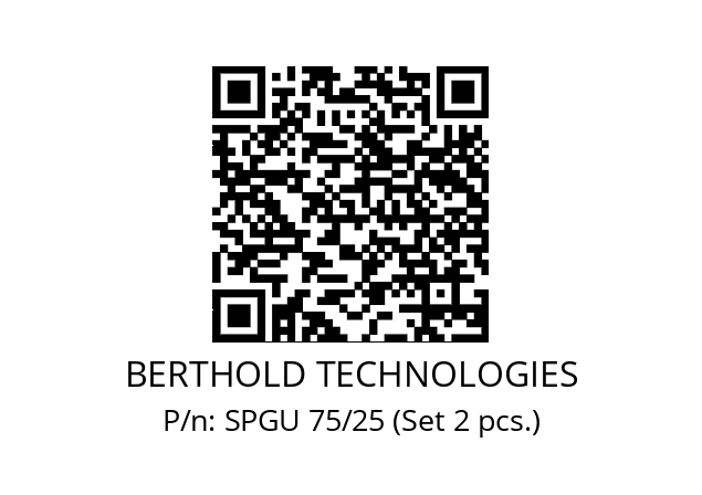   BERTHOLD TECHNOLOGIES SPGU 75/25 (Set 2 pcs.)