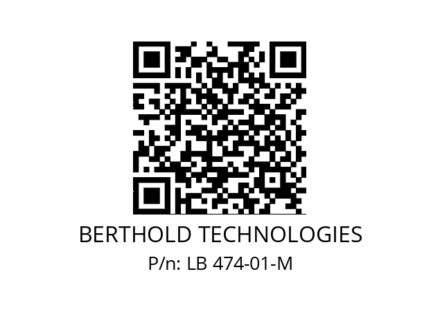   BERTHOLD TECHNOLOGIES LB 474-01-M