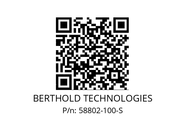   BERTHOLD TECHNOLOGIES 58802-100-S