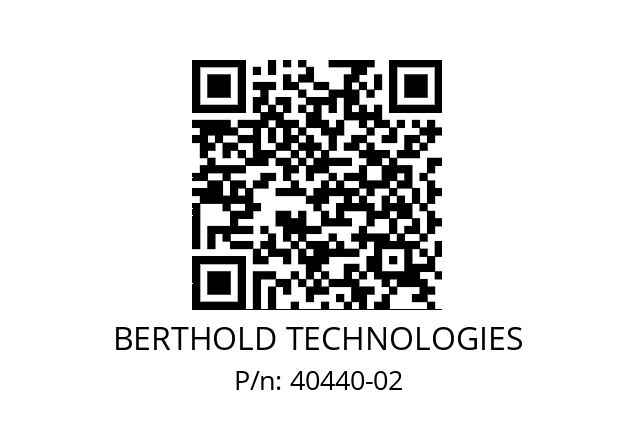   BERTHOLD TECHNOLOGIES 40440-02