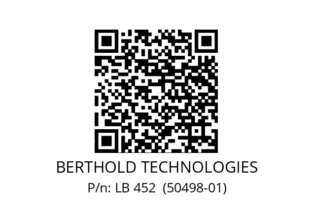   BERTHOLD TECHNOLOGIES LB 452  (50498-01)