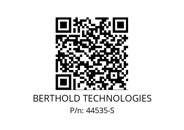   BERTHOLD TECHNOLOGIES 44535-S