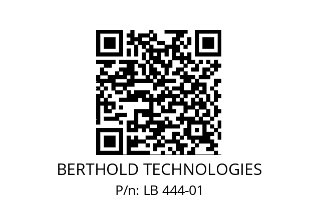   BERTHOLD TECHNOLOGIES LB 444-01