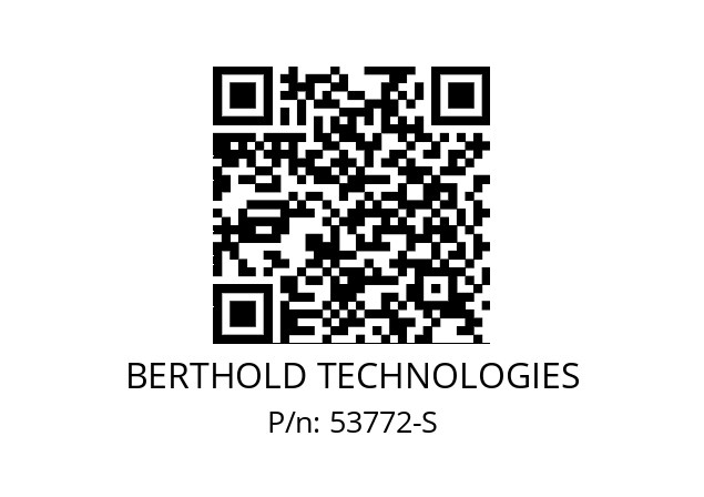   BERTHOLD TECHNOLOGIES 53772-S