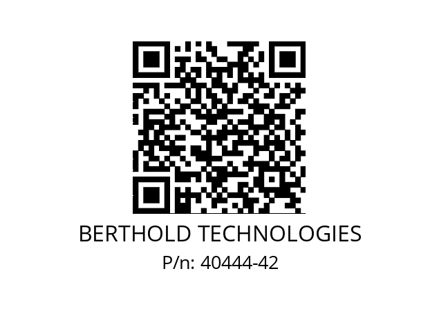   BERTHOLD TECHNOLOGIES 40444-42