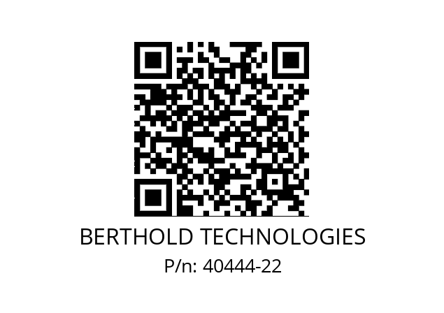   BERTHOLD TECHNOLOGIES 40444-22