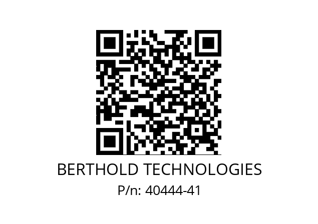   BERTHOLD TECHNOLOGIES 40444-41