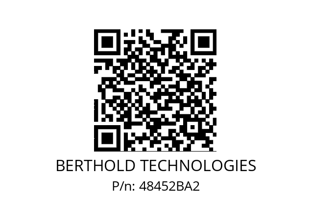   BERTHOLD TECHNOLOGIES 48452BA2