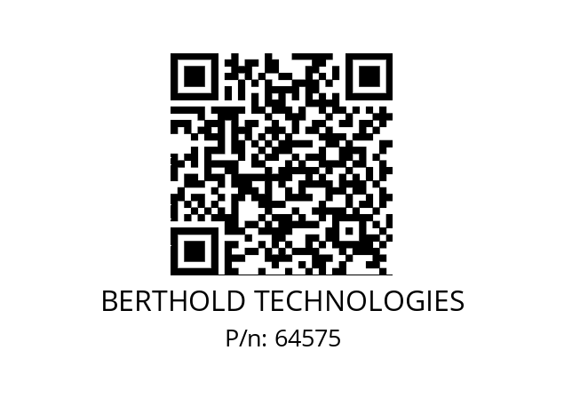   BERTHOLD TECHNOLOGIES 64575