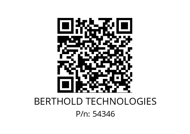   BERTHOLD TECHNOLOGIES 54346