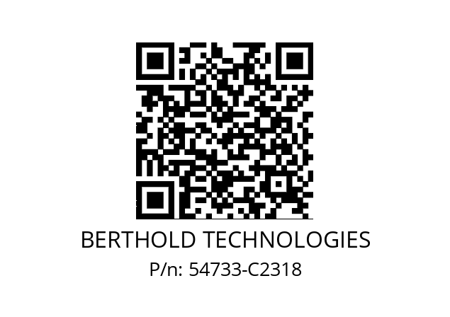   BERTHOLD TECHNOLOGIES 54733-C2318