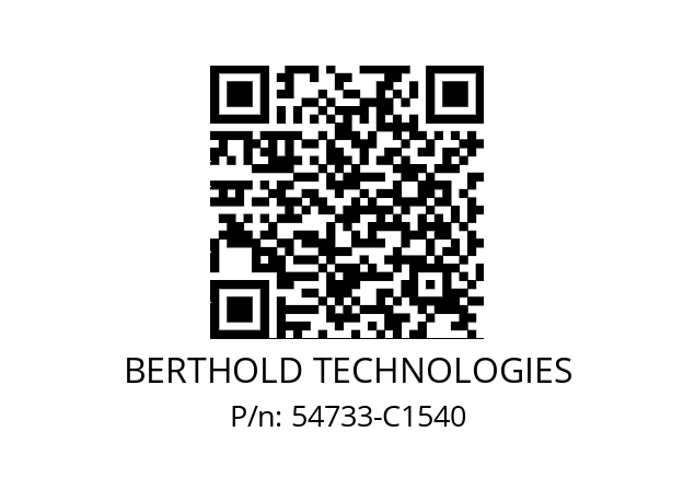   BERTHOLD TECHNOLOGIES 54733-C1540