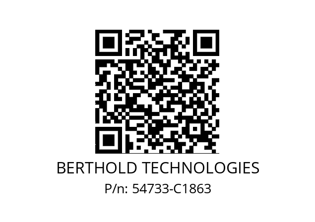   BERTHOLD TECHNOLOGIES 54733-C1863