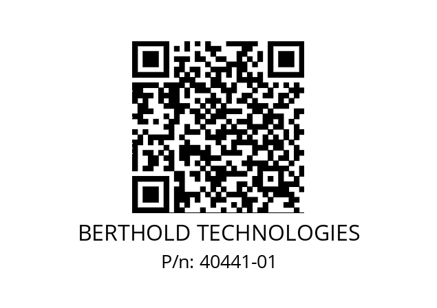   BERTHOLD TECHNOLOGIES 40441-01