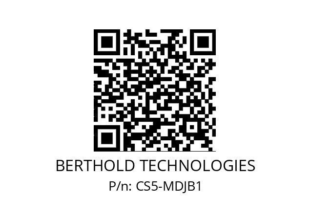   BERTHOLD TECHNOLOGIES CS5-MDJB1