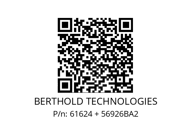   BERTHOLD TECHNOLOGIES 61624 + 56926BA2