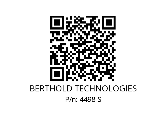   BERTHOLD TECHNOLOGIES 4498-S